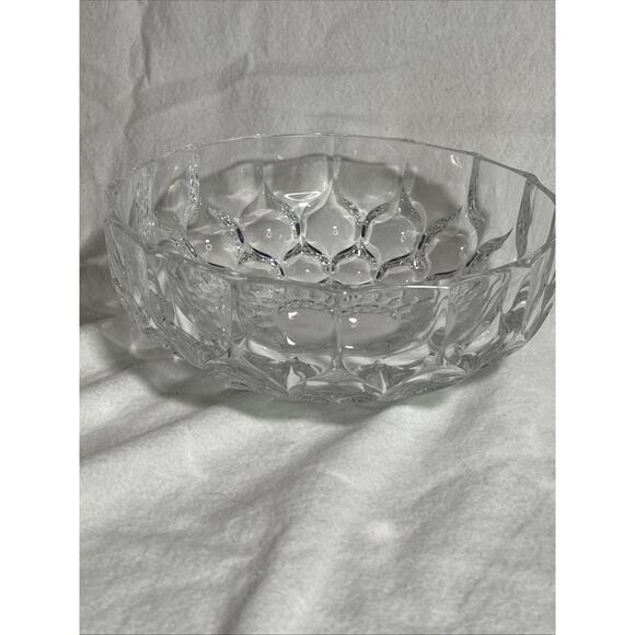 Crystal 8" Serving Bowl Decorative Bowl BEYER Bleikristall 24% Lead - Picture 1 of 7